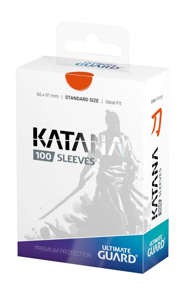 Ultimate Guard Katana Sleeves Standard Size 66 x 91 mm (100 Sleeves) - Orange
